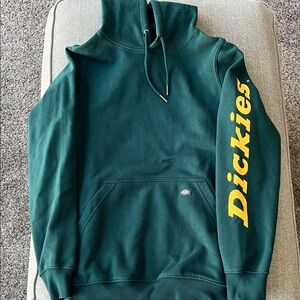 Dickies Forest Green Hoodie with Bold Yellow Logo